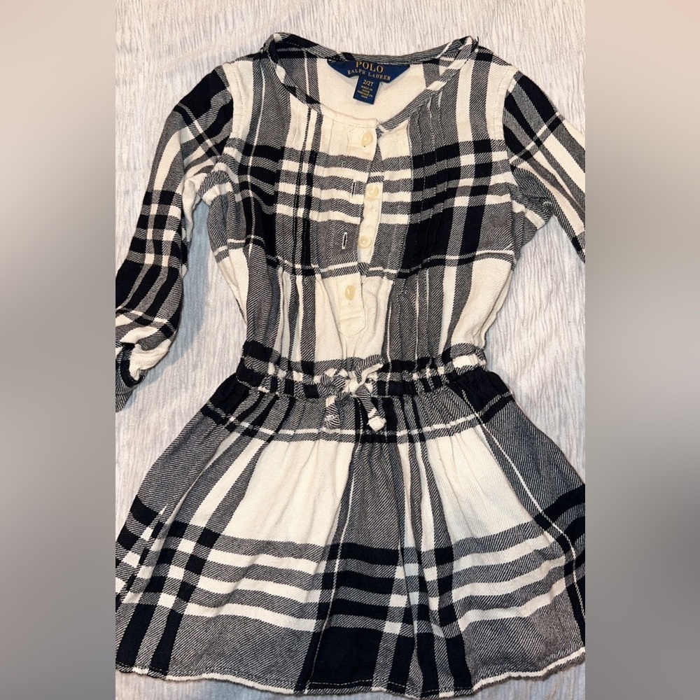 Baby polo long sleeve dress